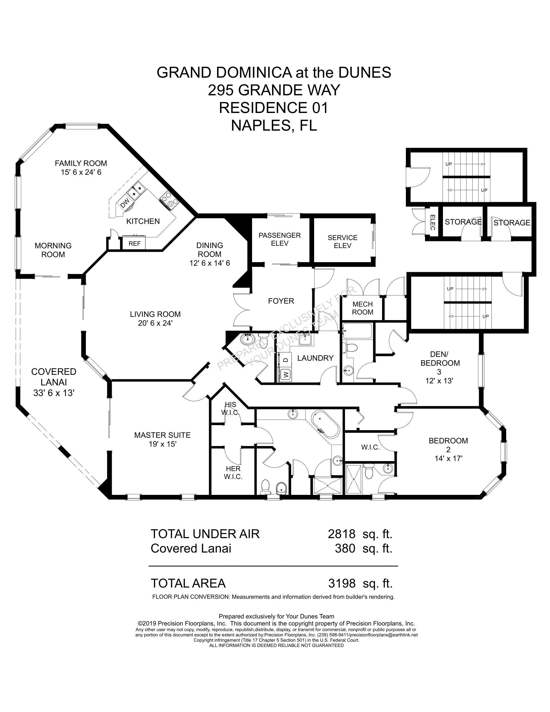 Grande Dominica Standard 01 floor plan at The Dunes of Naples