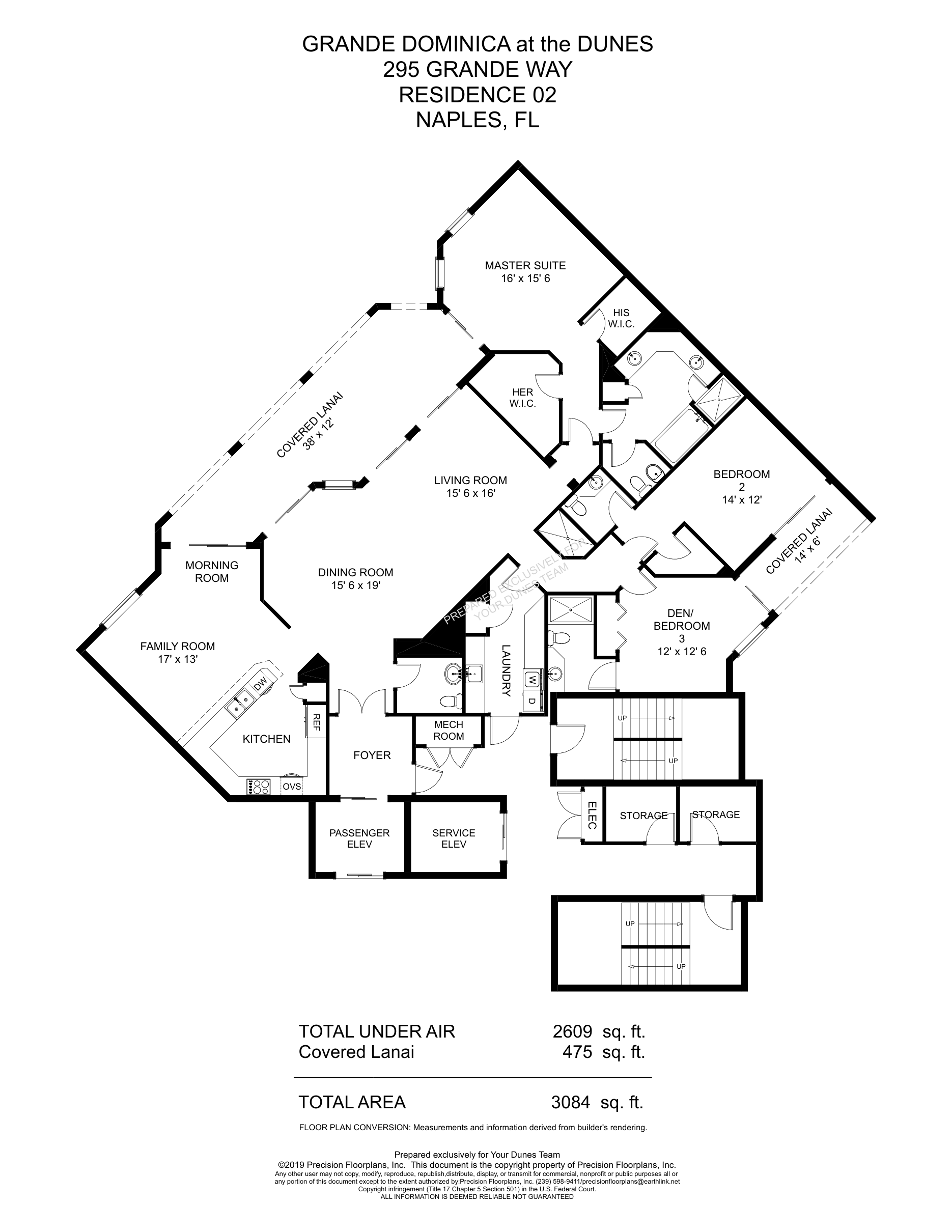 Grande Dominica Standard 02 floor plan at The Dunes of Naples