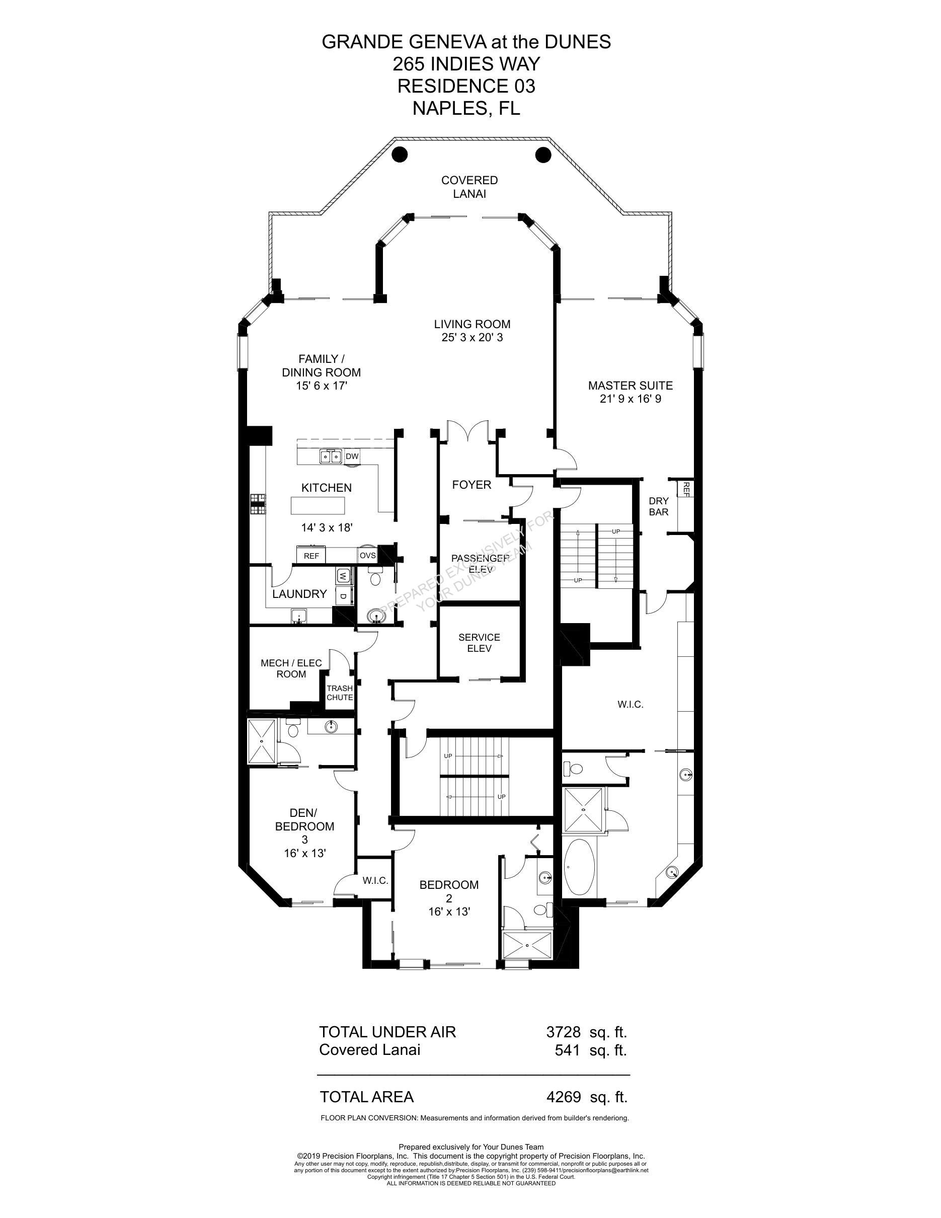 Grande Geneva Standard 03 floor plan at The Dunes of Naples