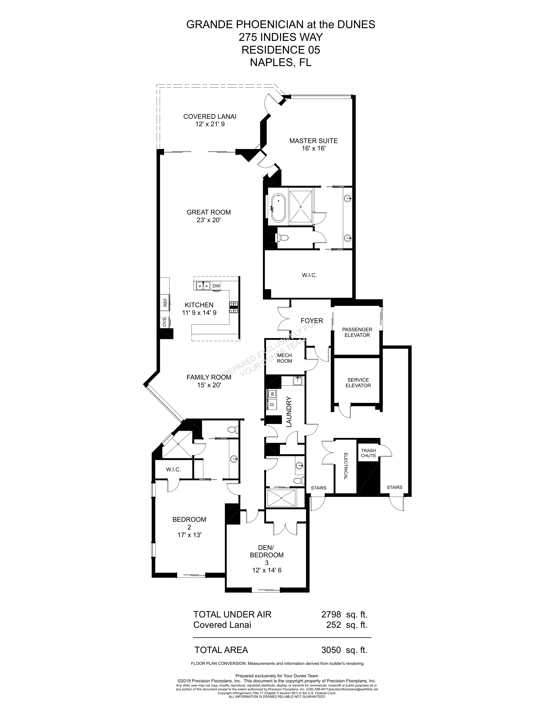 Grande Phoenician Standard 05 floor plan at The Dunes of Naples